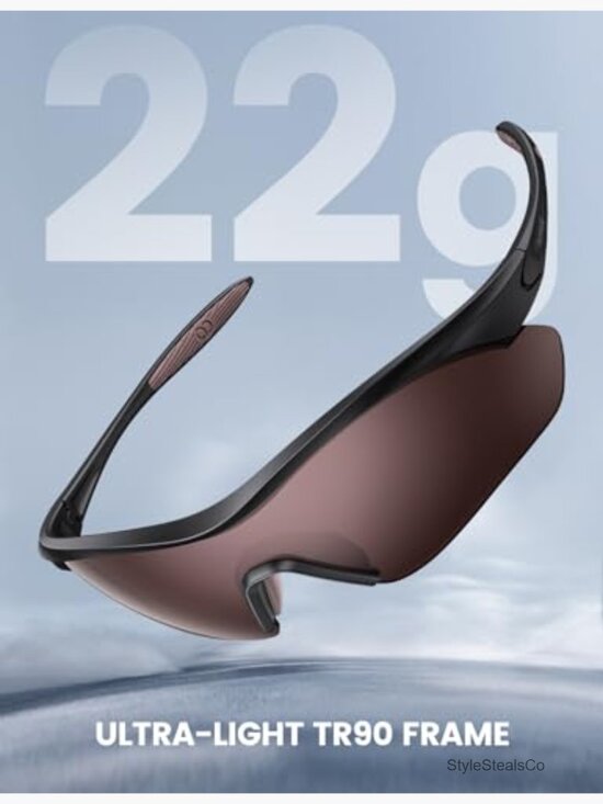 Polarized Sports Sunglasses UV400 Protection Wraparound for Men Women Running main image 4